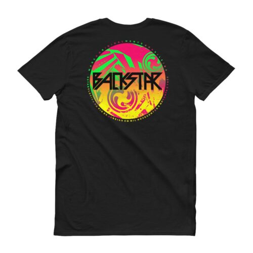 CAMISETA BACKSTAR CIRCULO RAIOS COLORIDOS FRENTE E COSTAS - Image 2