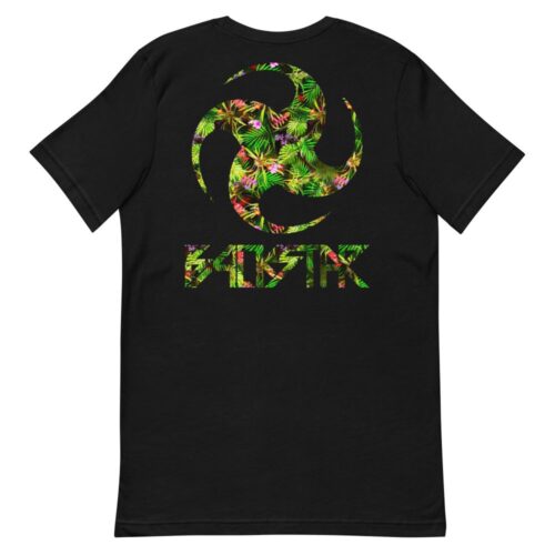 CAMISETA BACKSTAR LOGO FRENTE COSTAS FLORAL VERDE - Image 2